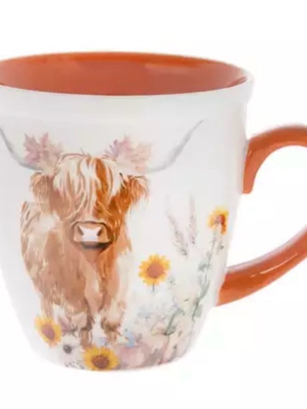 Highland Cow Ceramic Mug Fall set of 2  - Home Dining